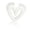 White, variant on Vintage Geometric Hollow Heart Rings Unisex Couple Accessory