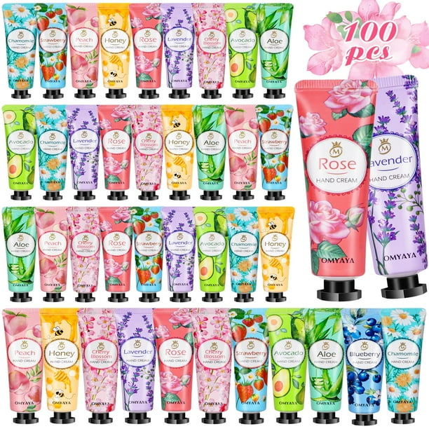 Crema de manos para regalo a granel, paquete de 100 unidades, tamaño viaje 30 ml