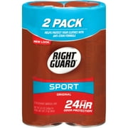 Right Guard Sport Deodorant Aerosol Spray, Original, 8.5 oz (Pack of 2)
