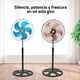 thumbnail image 3 of VENTILADOR 3 EN 1 SUPER POTENTE DE 18 PULGADAS CON 5 ASPAS METÁLICAS TURBO GIRATORIO Y AJUSTABLE DE PISO Y PARED, 3 of 6
