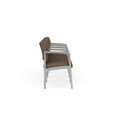 thumbnail image 4 of Lenox Steel Reception Waiting Room 4 Seats Chair / Silver Steel / Brown, 4 of 5