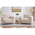 thumbnail image 5 of Holaki Oversize Accent Chair Cozy Armchair for Apartment Living Room Bedroom Corner Home Furniture, Single Camel, 5 of 6