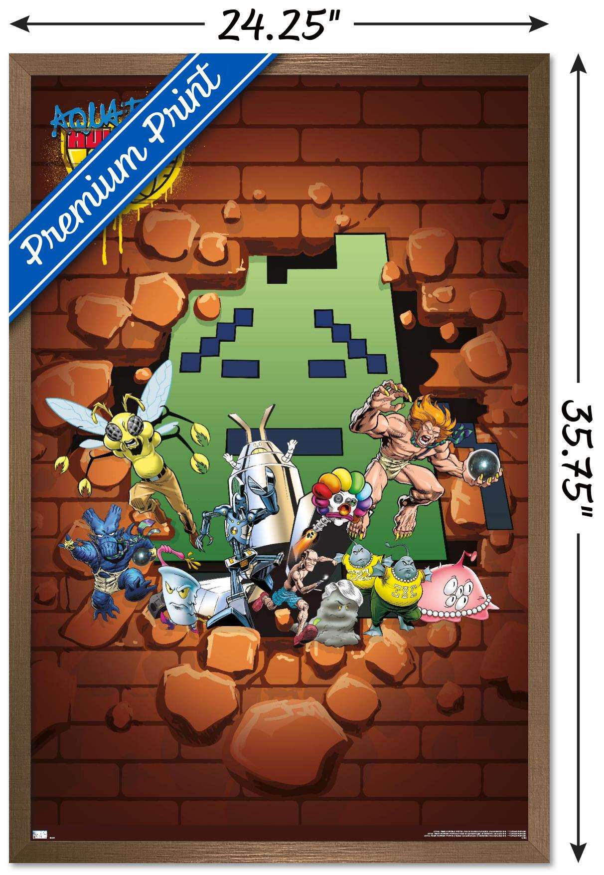 Aqua Teen Hunger Force - Villains Wall Poster, 22.375" x 34", Framed
