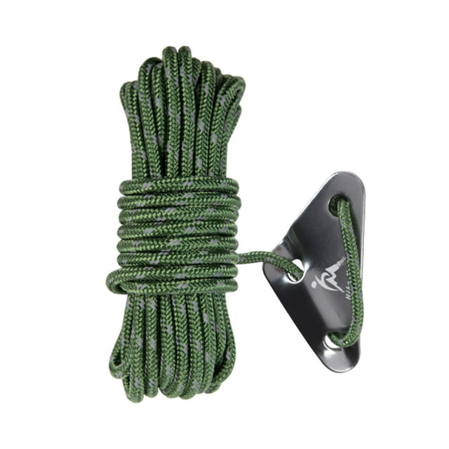 Corde Coupe-Vent Extérieure pour Tente, Corde Réfléchissante, Corde de Toit, Corde Fixe Nouée, Corde de Camping Ajustable, Épaissie et Allongée avec Boucle de Réglage, 5 Mètres
