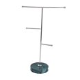 thumbnail image 1 of Bar Jewelry Display Rack 3 Tier Table Top Stand Holder Marble Base, 1 of 8