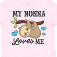 thumbnail image 4 of Inktastic My Nonna Loves Me with Sloth and Hearts Boys or Girls Toddler T-Shirt, 4 of 5