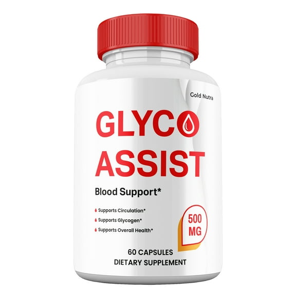 Glyco Assist Capsules, Glycogen Supplement, Maximum Strength Blood Support Pills All Natural, 30 Day Supply (1 pack)