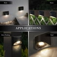 thumbnail image 3 of Classy Caps Solar LED Outdoor Deck & Wall Light - Black Stainless Steel, 3 of 4