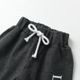 thumbnail image 5 of Newborn Baby Boy Clothes Letter Long Sleeve Romper + Pants + Hat 3PCS Outfits Set Gray 9-12 Months, 5 of 5