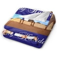 thumbnail image 4 of Custom Blanket Personalized Bed Throw Blanket with Photos Text, Customized Blankets with Photos Collage Customized Blankets for Family Birthday Wedding Gift, Gary, 60" x 50" Blankets, 4 of 5