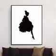 thumbnail image 3 of Dalazy Black Abstract Ink Single Leg Girl Unframed Simple Canvas Art HD Printed Oil Paintings Posters Pictures, 3 of 5