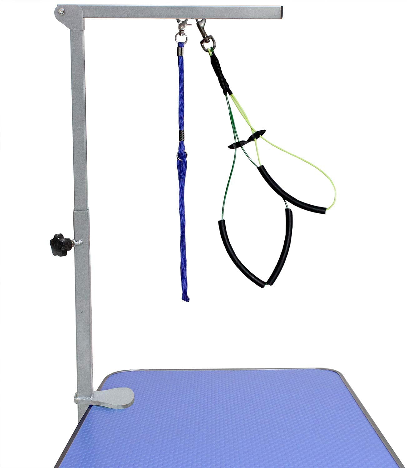 Foldable Pet Grooming Arm with Clamp, Dog Grooming Loop and No Sit