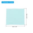 thumbnail image 2 of Uxcell 3.15x3.15" Jewelry Cleaning Cloth, 100Pcs Individually Wrapped Microfiber Polishing Cloth Pink/Light Blue, 2 of 5