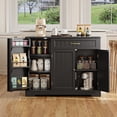 thumbnail image 6 of Asofer 42" Kitchen Storage Cabinet, Wood Buffet Sideboard with 3 Doors & 3 Drawers,Countertop, 6 of 6