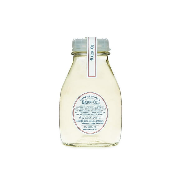 Barr-Co. Original Scent Bubble Bath Elixir Jabón de baño de vainilla y coco con avena y vetiver Productos de baño relajantes para mujeres y hombres Baño natural en remojo 16 fl oz