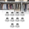 thumbnail image 3 of 10Ensemble Support de Tringle de Placard en Acier Inoxydable Épaissi Matériel pour Chambre Garde-Robe Gris, 3 of 7