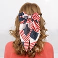 thumbnail image 4 of Fabric Bow Style Decorative Hair Barrettes, Patriotic Star and Stripe Print Hair Clips, Secure Hold Hair Accessories for Holiday and Casual Wear, 11.8 * 6.3 * 0.4 Inch, 4 of 4