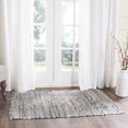 SAFAVIEH Rag Robynne Striped Cotton Area Rug, Grey, 2'6" x 4'