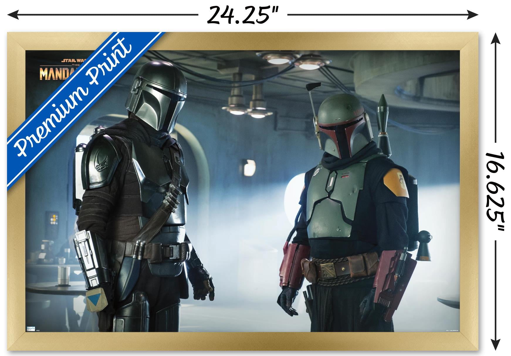 Star Wars: The Mandalorian Season 2 - Duo Wall Poster, 14.725" x 22.375", Framed