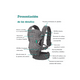 thumbnail image 3 of Canguro Para Bebé Portabebés Mochila Ergonómica 4 en 1 GRIS, 3 of 4