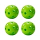 thumbnail image 3 of Pelotas de Pickleball para interior, 74 mm, 26 hoyos, pelota de práctica duradera, huecas. Verde 4 piezas, 3 of 9