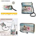 thumbnail image 5 of ZUXONGSY Conch Hibiscus Starfish Print Women's PU Leather Hobo Bag & Wallet Set, Stylish Crossbody Satchel with Adjustable Strap, Large Capacity for Shopping Work Business, 5 of 5