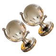 thumbnail image 4 of MasteelfCA 2pcs World Globe Designed Desktop Adornment Creative Globe Model Craft Decor, 4 of 8