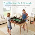 thumbnail image 2 of YSNW 40in Tabletop Foosball Table, Compact Mini Arcade Table Hand Soccer for Kids and Adults, Home, Game Room w/ 2 Balls（Gray 40"）, 2 of 14