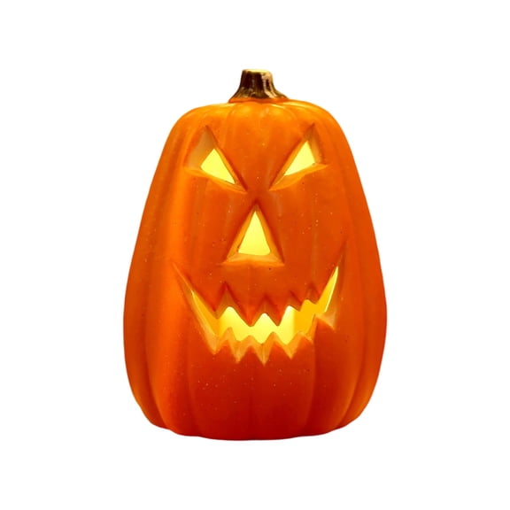 Weatherproof Light Up Pumpkin Halloween Decoration – Large Blow Mold Plastic Jack O Lantern for Outdoor Yard Porch, Commercial Mall Storefront Display