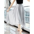thumbnail image 4 of Elegant Sheer Ballet Wrap Skirt Adjustable Tie Waist Dancewear for Women Dance Swing Long Skirts Gymnastic Over Scarf, 4 of 9