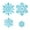 Light Blue, variant on Shoreew 36 Pcs Christmas Snowflake Ornaments Glittered Snowflake Hanging Decoration for Christmas Indoor Winter Wonderland Decor