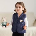 thumbnail image 3 of GYRATEDREAM Baby Boys Girls Fleece Vest Zip Up Cute Bear Jackets Fuzzy Fall Winter Warm Clothes Newborn Outwear for Toddler Infant 0-3Y, 3 of 8