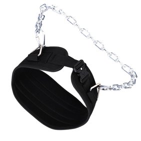 Dip Belt for Weightlifting Weight Pull Up and Squat Belt with Ergonomic Padding and Steel Chain Weight Dipping Belt