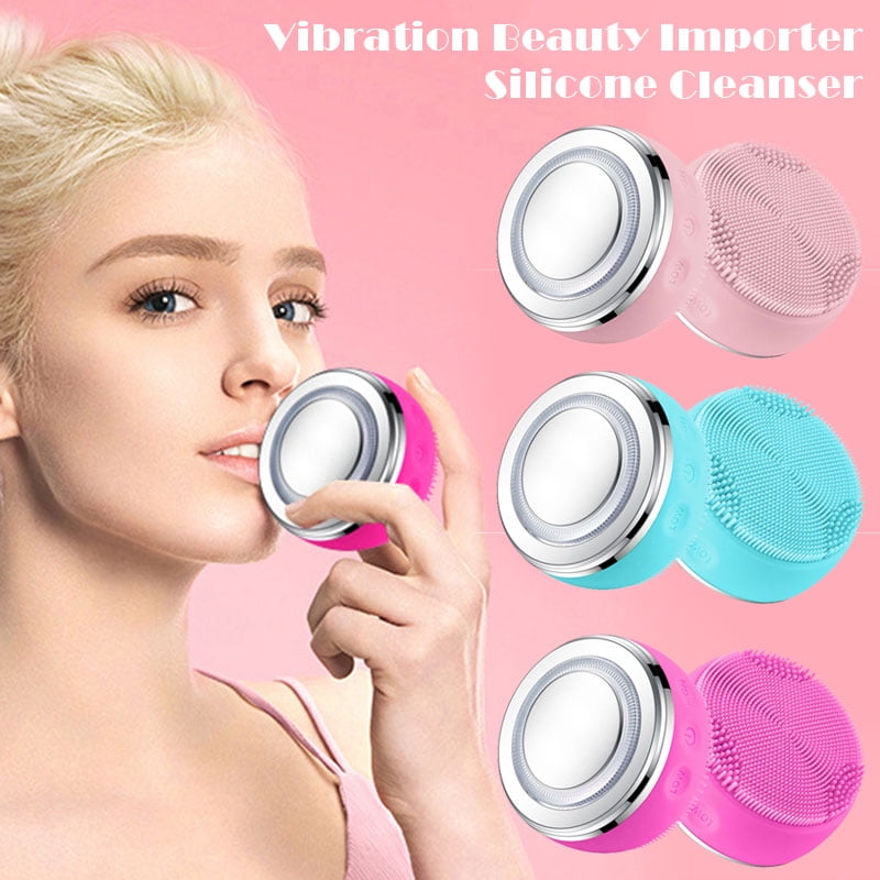 Electric Facial Cleansing Brush Rechargeable Exfoliating Face Scrubbers