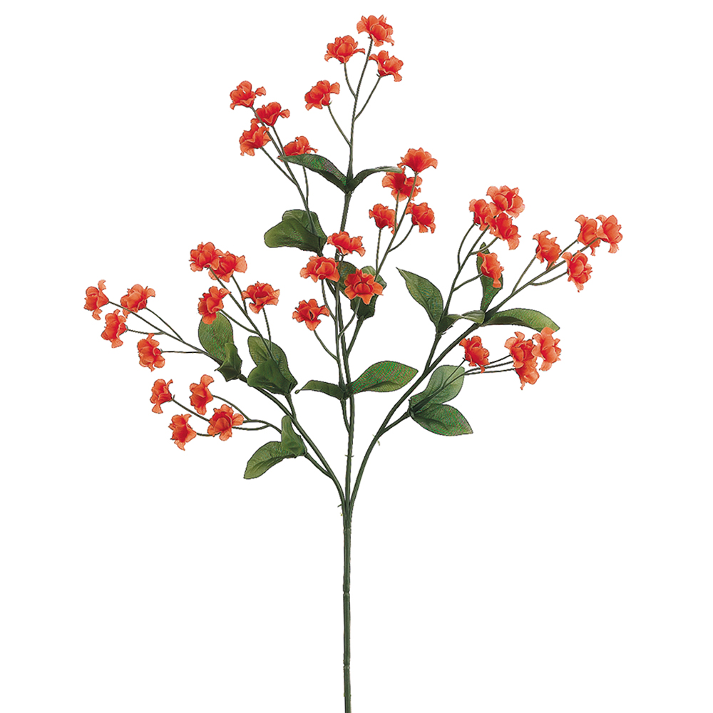 Allstate 19" Orange Double Baby's Breath Artificial Flower Spray