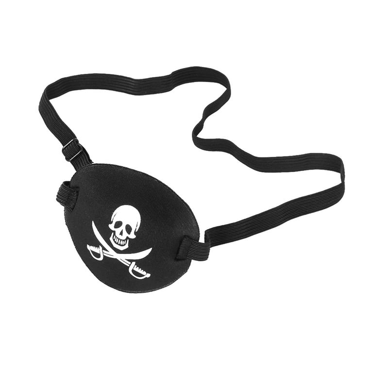 Parche de ojo pirata Cráneo Crossbone Eye Patch Eye Mask para Halloween  Lazy Eye