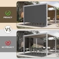 thumbnail image 2 of LOVE STORY Custom Size 3x3 FT Outdoor Sun Shade Cloth Pergola Shade Cover with Grommets 95% UV Protection for Patio, Dark Grey (Customized), 2 of 7