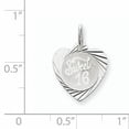 thumbnail image 3 of Sterling Silver Sweet Sixteen Heart Disc Charm, 3 of 3