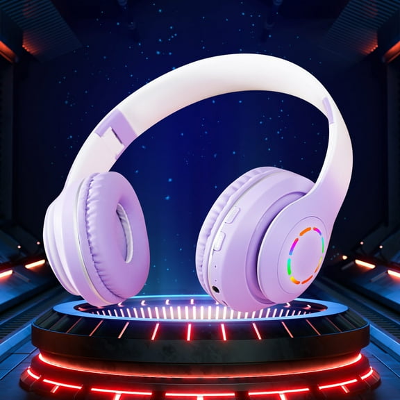 TOPRenddon Bluetooth Wireless Headphones Over Ear with Microphone,HiFi Stereo Foldable Lightweight Headset, Deep Bass for Home Office Cellphone Etc.