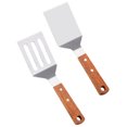 thumbnail image 2 of Hemoton 4 Pcs Stainless Steel Steak Spatula Slotted Spatula Frying Spatula Cooking Spatula Wooden Handle Spatula, 2 of 8