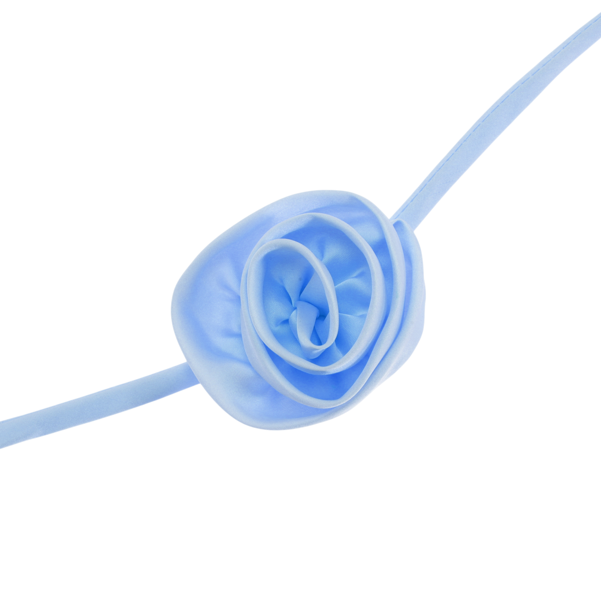 Unique Bargains Rose Adjustable Choker Necklace for Women 1Pc Blue