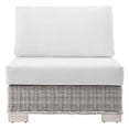 thumbnail image 6 of Lounge Chair, Rattan, Wicker, Light Grey Gray White, Modern Contemporary Urban Design, Outdoor Patio Balcony Cafe Bistro Garden Furniture Hotel Hospitality, 6 of 7