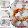 thumbnail image 2 of Round Picnic Tablecloth Wipeable Flannel Backed PVC Tablecloth for 36" - 44" Table Waterproof Elastic Fitted Table Cover for Camping Indoor Outdoor, 2 of 7