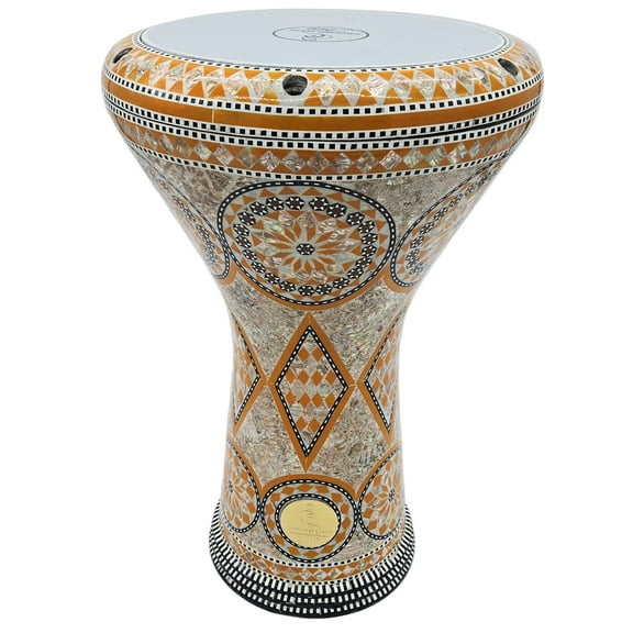 "The Orange Sun" Gawharet El Fan Darbuka 17" Drum