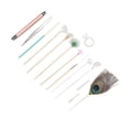 thumbnail image 3 of Palillo De Plumas Para Quitar Cera De Oídos, 8 Varillas De Plumas Para Aliviar La Fatiga, Juego De Masaje De Cera Para Oídos Con Púa Para Orejas Para El Hogar, 3 of 7