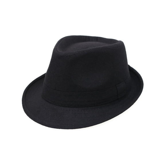 Short Brim fedora Hats for Men Kentucky Derby Hat Men Classic Fedora Hats for Women Fadorabhats for Men, Black