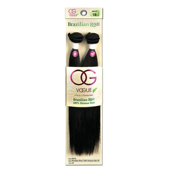 Brazilian Vogue Remi Weaving 10" - Color 1