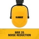 thumbnail image 3 of Orejera DEWALT DPG660 amarilla con auriculares negros dieléctricos NRR 25, 3 of 7