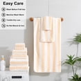 thumbnail image 6 of Jessy Home 12 Piece Apricot Yellow Towel Set Soft Bath Towel for Bathroom-4 Bath Towels, 4 Hand Towels, 4 Washcloths Highly Absorbent Bath Sheet for Hotel & Spa, 6 of 8