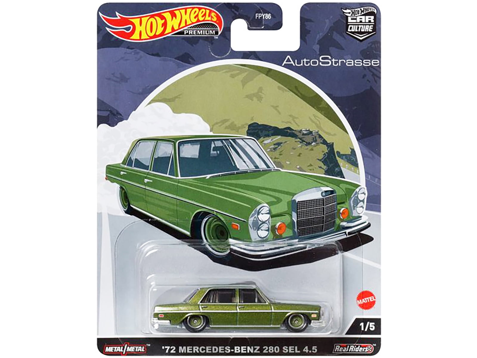 Auto Strasse 5 piece Set "Car Culture" Series Diecast Model Cars by Hot Wheels